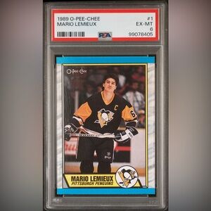 1989 O-PEE-CHEEMARIO LEMIEUX #1 PSA 6